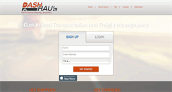 Desktop Screenshot of dashhaul.com
